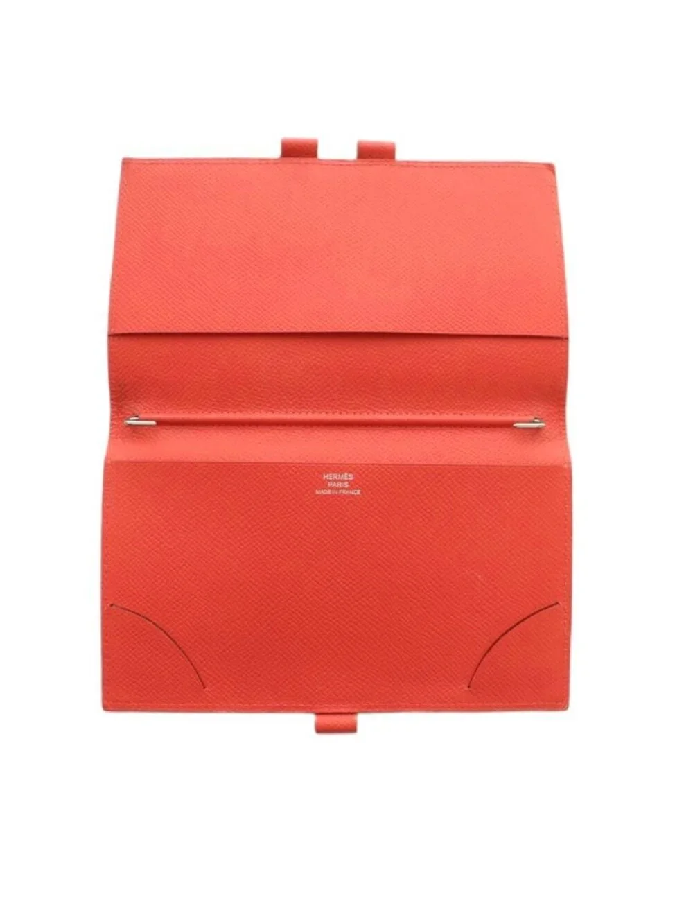 Hermes Vision Notebook Cover Leather Vermilion Red Agenda